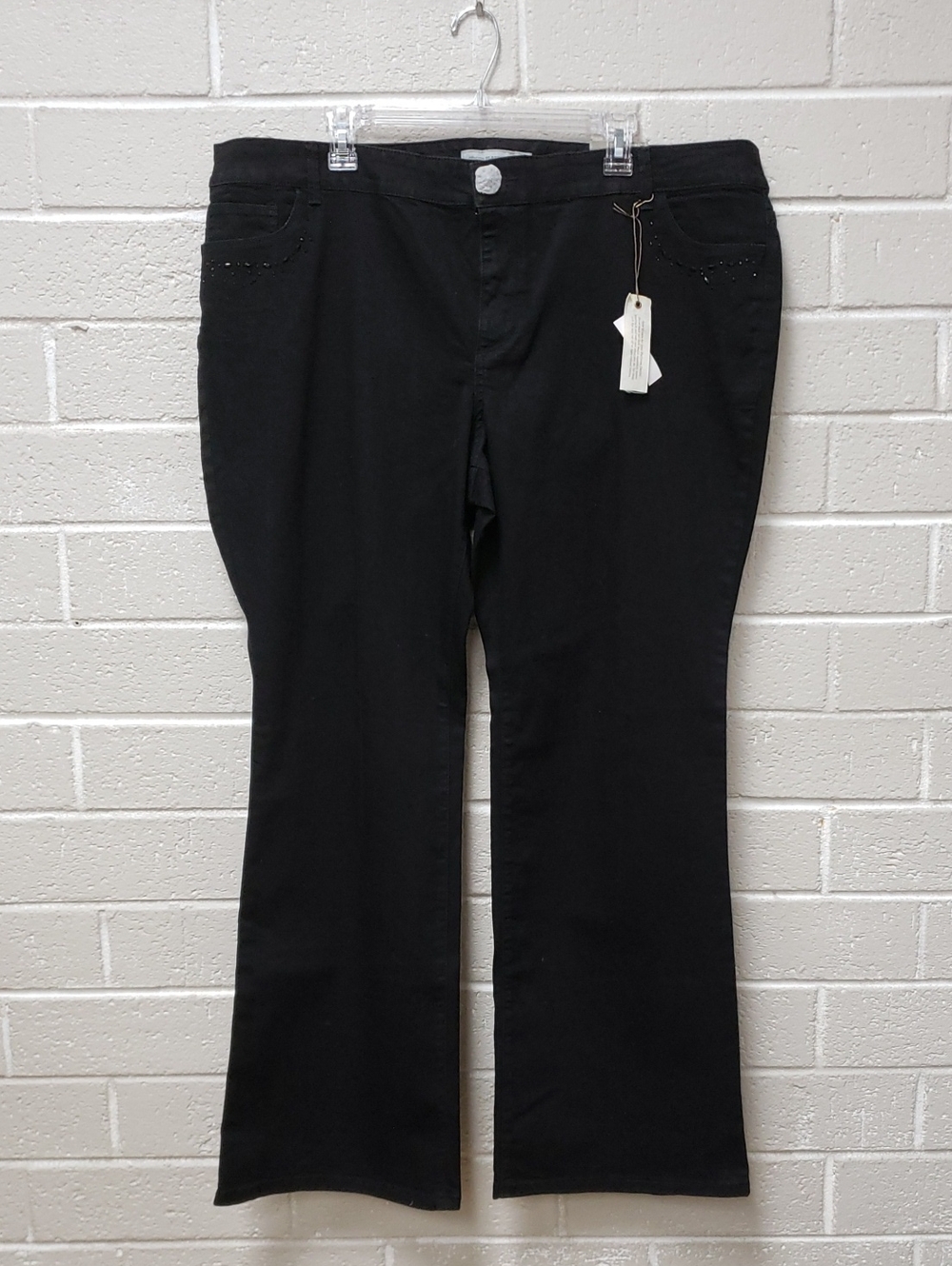 Chico's Black Wide Leg Stretch Jeans